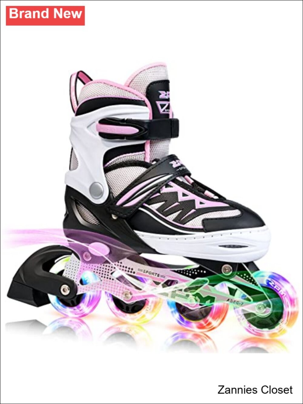 ✨ 2PM SPORTS Cytia Girls Adjustable Inline Skates with Light Up Wheels
